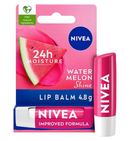 NIVEA Watermelon Shine Lip Balm, 4.8g