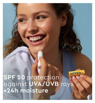 NIVEA Sun Protect Caring Lip Balm SPF50, 4.8g (4)