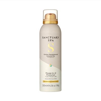 Sanctuary Spa Golden Sandalwood Natural Oils Mousse to Oil Moisturiser 200ml