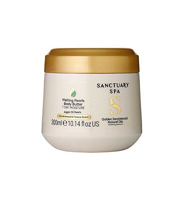 Sanctuary Spa Golden Sandalwood Natural Oils Melting Pearls Body Butter 300ml