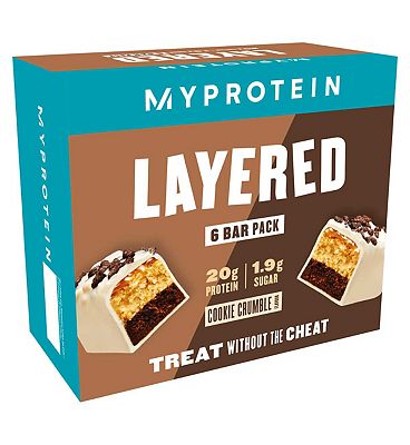 Myprotein Cookie Crumble Layered Bar 60g - 6 Bars