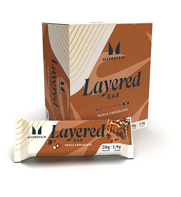 Myprotein Triple Chocolate Fudge Layered Bar 60g - 6 Bars