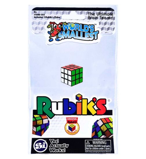 World's Smallest Rubiks Cube & Uno Set