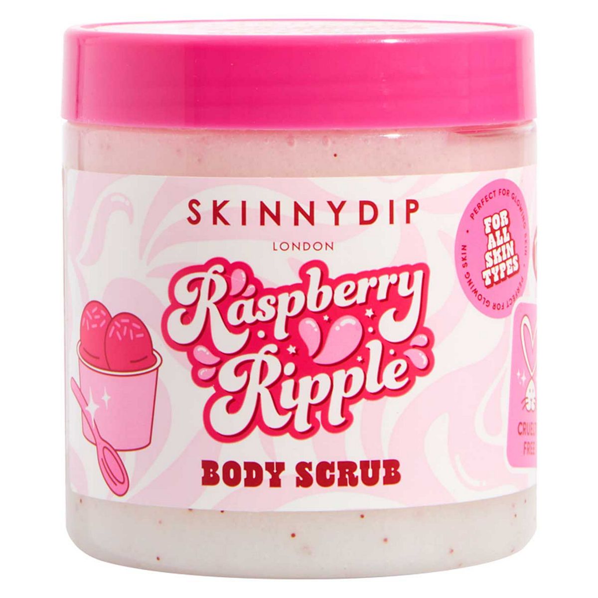 Skinnydip Skinny Dip Raspberry Ripple Body Scrub 340g