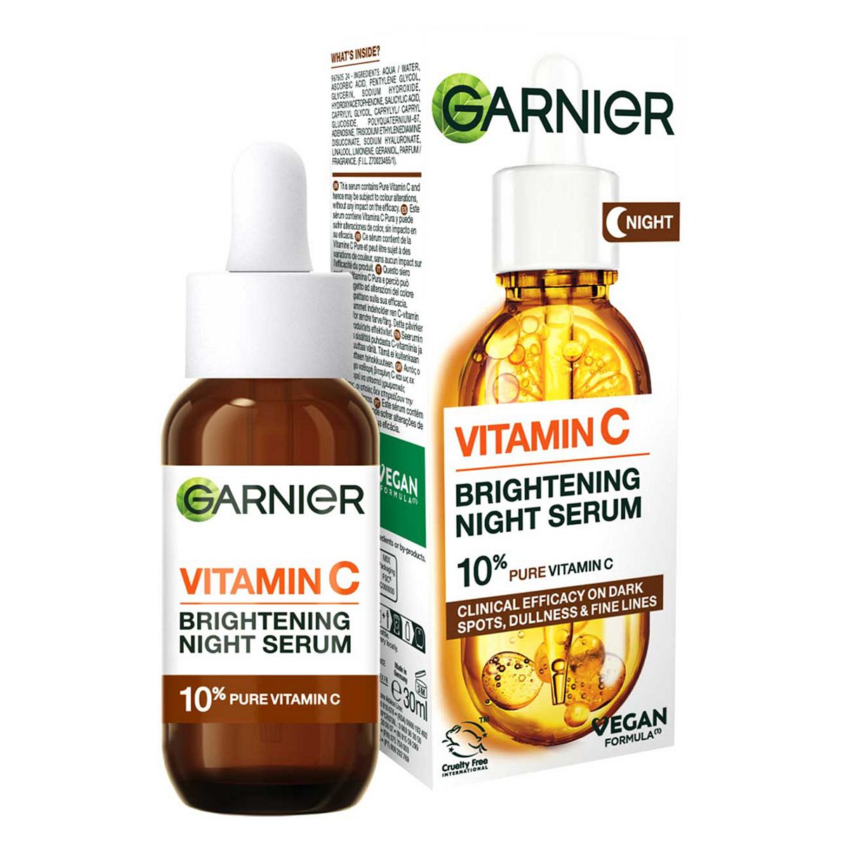 Garnier Targeted Anti Dark Spot Night Serum With 10% Pure Vitamin C, 30ml