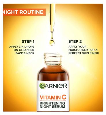 <br/>Garnier Targeted Anti Dark Spot Night Serum with 10% Pure Vitamin C (6)