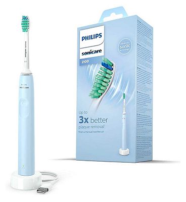 Philips Sonicare Series 2100 Electric Toothbrush, Light Blue - HX3651/12