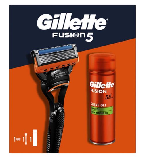 Gillette Fusion Razor & 200ml Prep