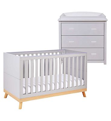 Babymore Mona 2 Piece Room Set - Grey