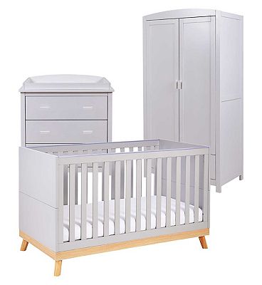 Babymore Mona 3 Piece Room Set - Grey