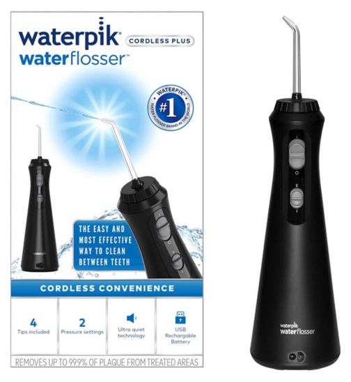 Waterpik Cordless Plus Water Flosser WP-492UK - Black