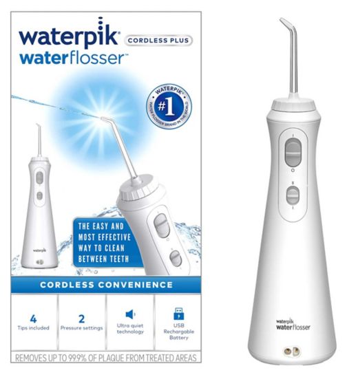 Waterpik Cordless Plus Water Flosser WP-490UK - White
