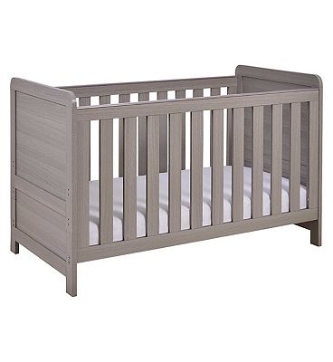 Babymore Caro Cot Bed - Grey Wash