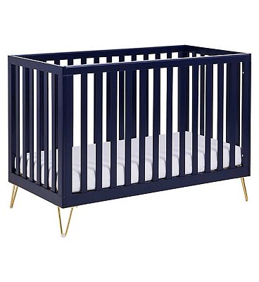 Babymore Kimi Cot Bed - Midnight