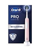 Oral-B Pro 1 Cross Action Electric Toothbrush - Pink