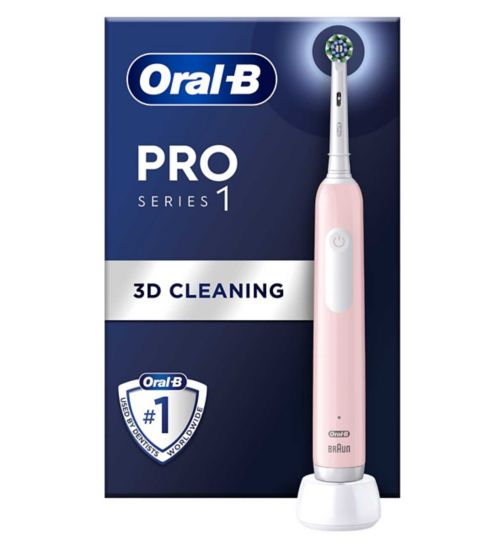 Oral-B Pro 1 Cross Action Electric Toothbrush - Pink