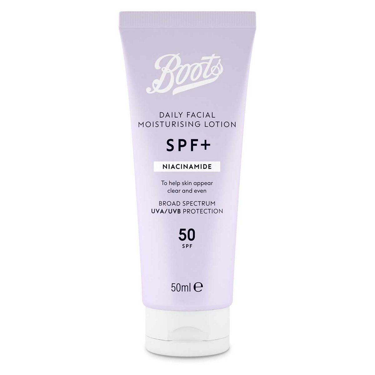 Boots Spf+ Niacinamide Moisturising Lotion Spf50 50Ml