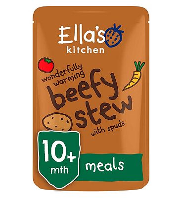 Ella's Kitchen Organic Beef Stew with Potatoes Baby Food Pouch 10+ Months 190g