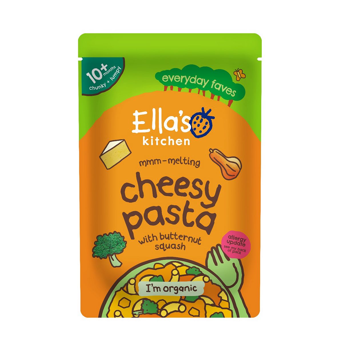 Ella's Kitchen Organic Cheesy Pasta Baby Food Pouch 10+ Months 190G