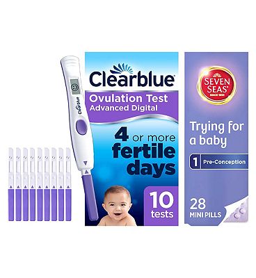 Clearblue Trying for a Baby Bundle - 10 Ovulation tests + 28