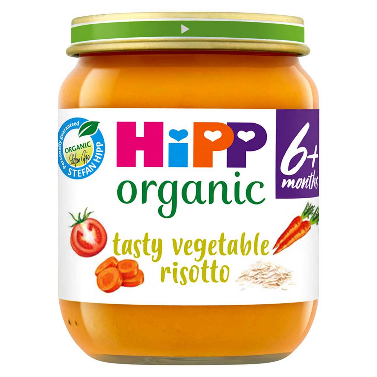Hipp Organic Tasty Vegetable Risotto Baby Food Jar 6+ Months 125g