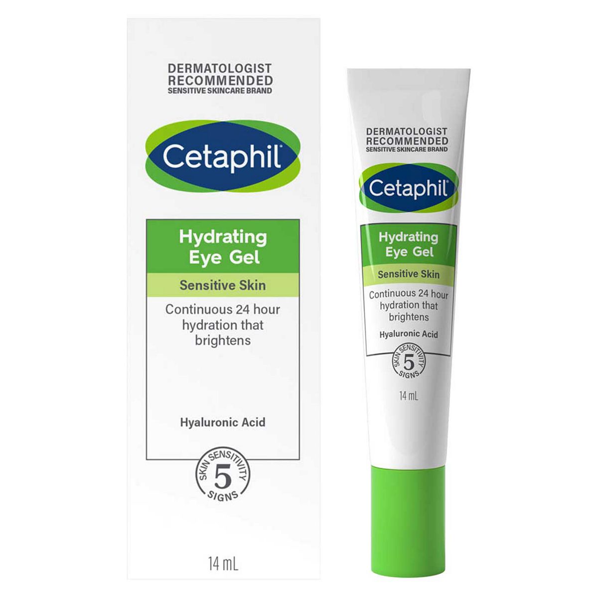 Cetaphil Hydrating Eye Gel With Hyaluronic Acid For Sensitive Skin, Reduces Dark Circles 14ml