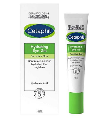 Cetaphil Hydrating Eye Gel with Hyaluronic Acid for Sensitive Skin, Reduces Dark Circles 14ml