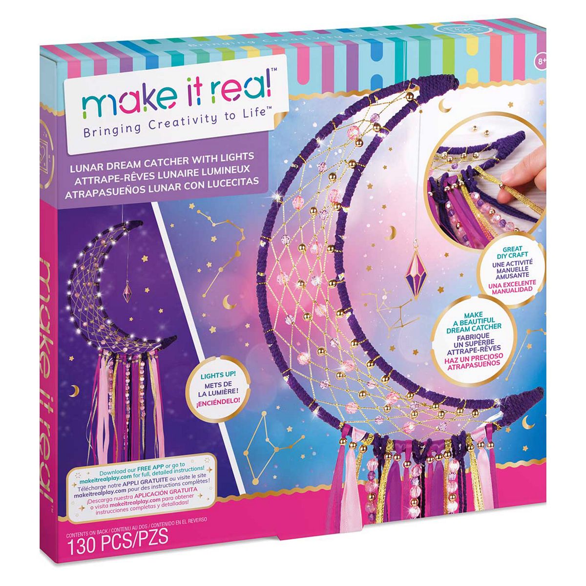 Make It Real Lunar Dream Catcher With Lights