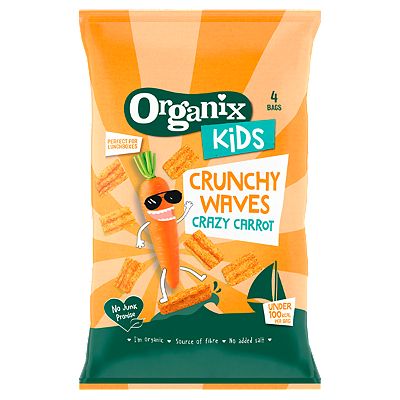 Organix Kids Crunchy Waves Crazy Carrot 14g 4s