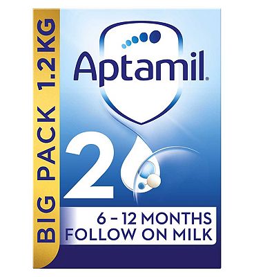 Aptamil 2 follow on baby milk formula powder 6-12 months big pack