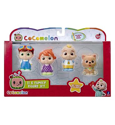 Cocomelon 4 Figure Pack JJ & Family