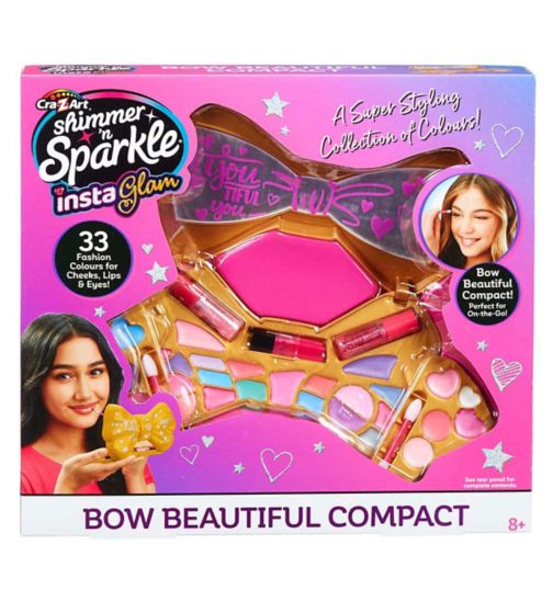 Shimmer N Sparkle instaglam Bow Beautiful Compact