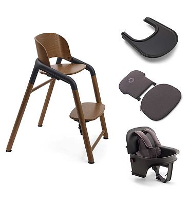 Bugaboo Complete High Chair Bundle Grey Wood