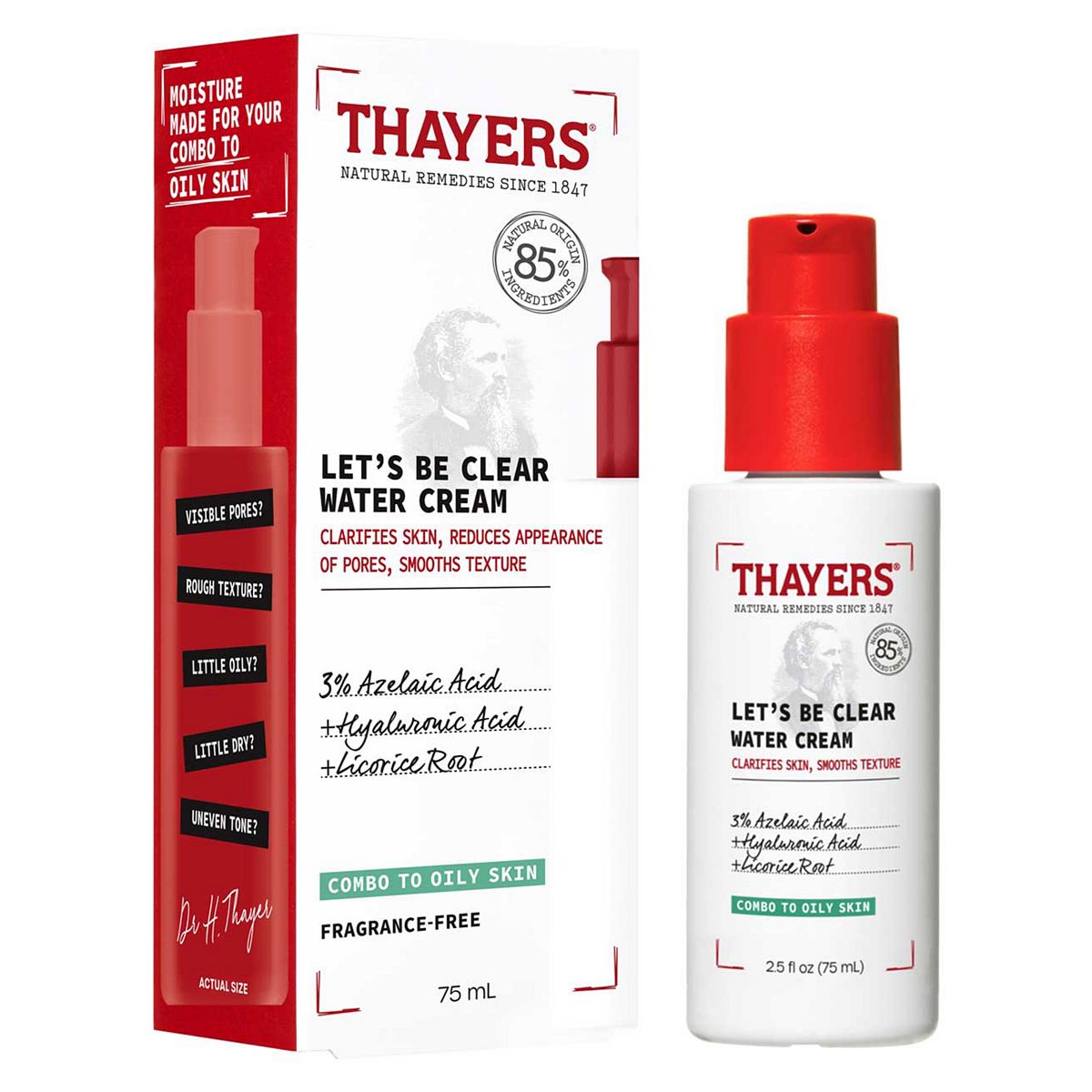 Thayers Let’S Be Clear Water Cream Moisturiser 75ml