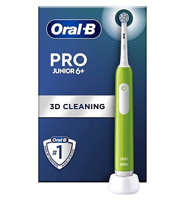 Oral B Electric Toothbrush Junior 6 Years Green Boots