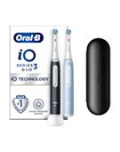 Oral B Pro 3 3900 Black & Pink Duo Toothbrush Set