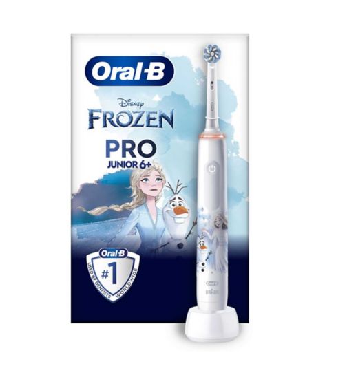 Oral-B Pro Junior Electric Toothbrush, 1 Frozen Handle, 1 Toothbrush Head, Designed By Braun, For Ages 6+