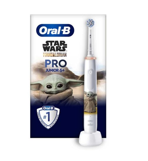 Oral-B Pro Junior Electric Toothbrush, 1 Star Wars Handle, 1 Toothbrush Head, Designed By Braun, For Ages 6+