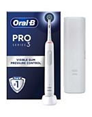 Oral-B Pro 3 3500 C/A White Electric Toothbrush + Travel Case