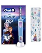Oral-B Pro Kids Electric Toothbrush, 1 Handle Featuring Frozen, 1 Toothbrush Head, 1 Travel Case