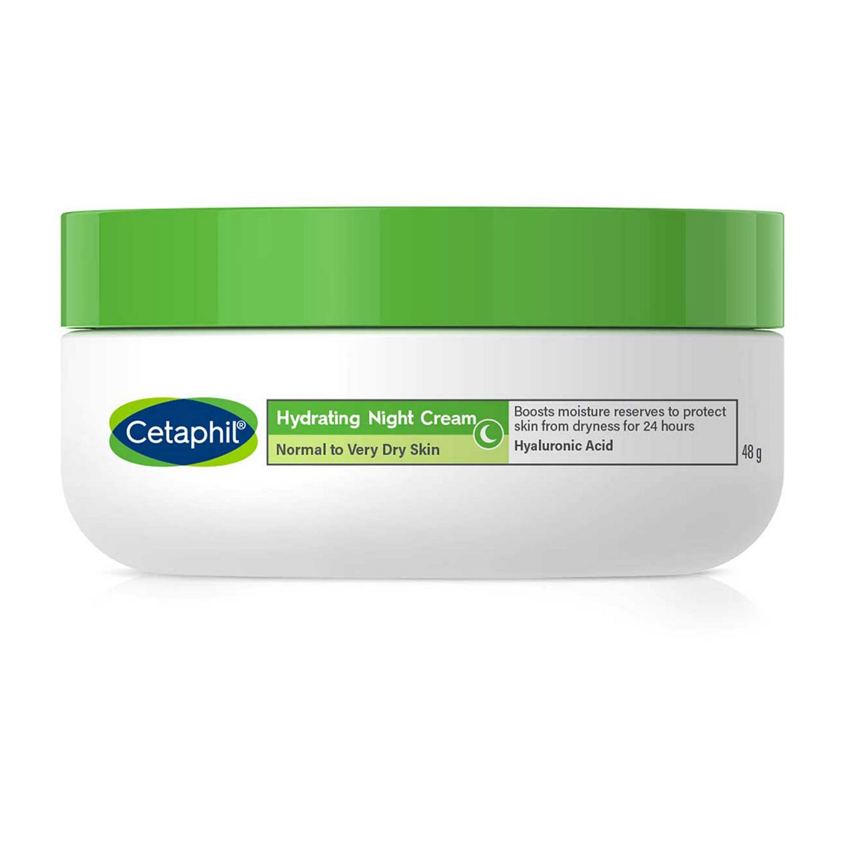 Cetaphil Hydrating Night Cream With Hyaluronic Acid For Normal To Very Dry Skin 50g