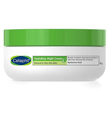 Cetaphil Hydrating Night Cream with Hyaluronic Acid for Normal to Very Dry Skin 50g