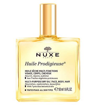 NUXE Huile Prodigieuse Multi-Purpose Dry Oil for Face, Body and Hair 50ml