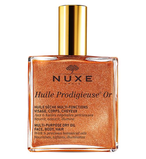 NUXE Huile Prodigieuse® Shimmering Multi-Purpose Dry Oil for Face, Body and Hair 100ml