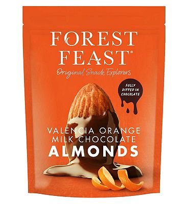 Forest Feast Valencia Orange Milk Chocolate Almonds 120g