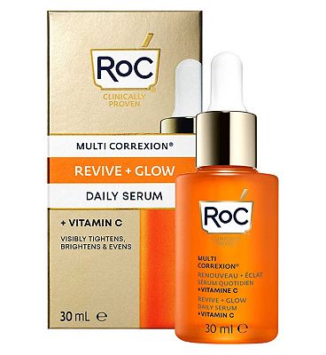 RoC Multi CorrexionRevive + Glow Daily Serum, Vitamin C Blend for Brighter, Firmer Skin 30ml