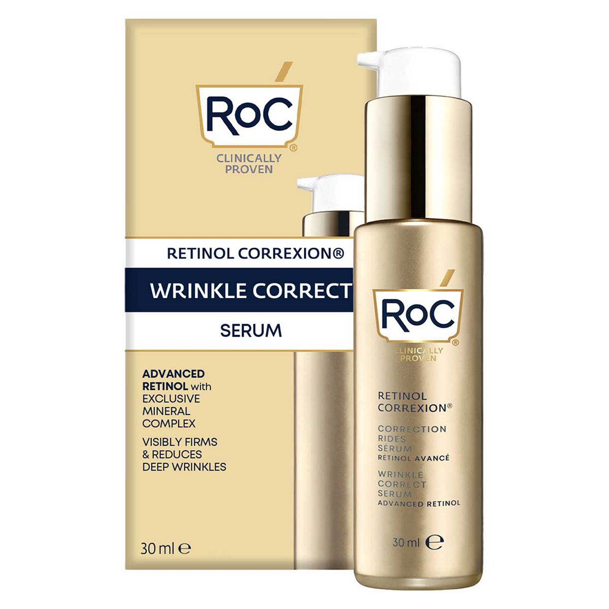 Roc Retinol Correxion Wrinkle Correct Face Anti-Aging & Anti-Wrinkle Serum 30Ml