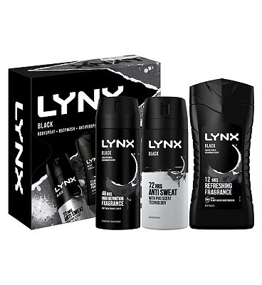 LYNX Black Trio Deodorant Gift Set 3 piece