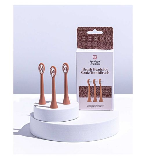 Spotlight Oral Care Sonic Head Replacements in Rose Gold