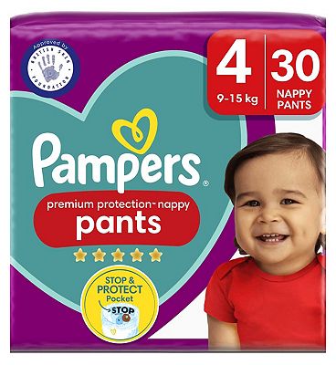 Pampers premium protection 4 best sale nappy pants